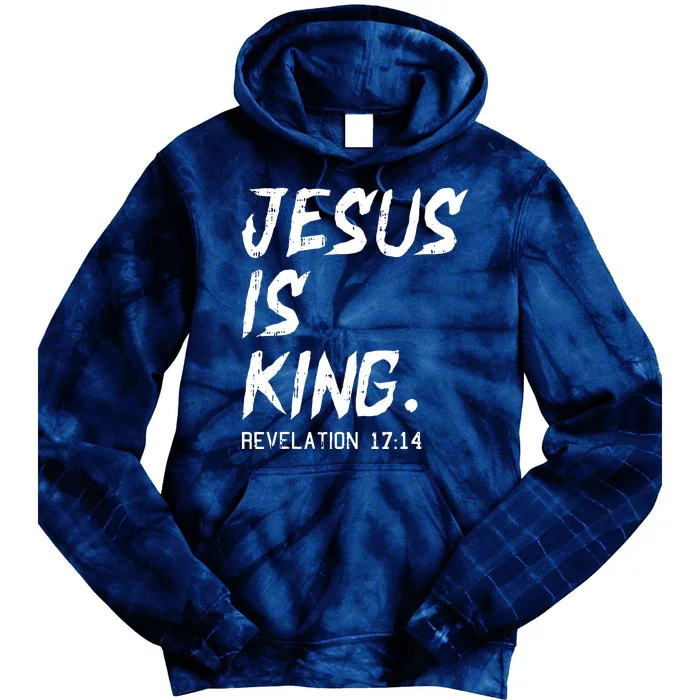 Jesus Is King Christmas Revelation Bible Religious Christian Tie Dye Hoodie