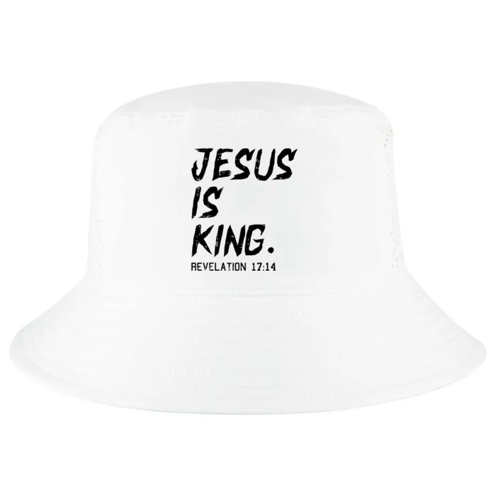 Jesus Is King Christmas Revelation Bible Religious Christian Cool Comfort Performance Bucket Hat