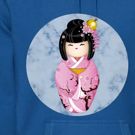 Japanese In Kimono Great Gift Premium Hoodie