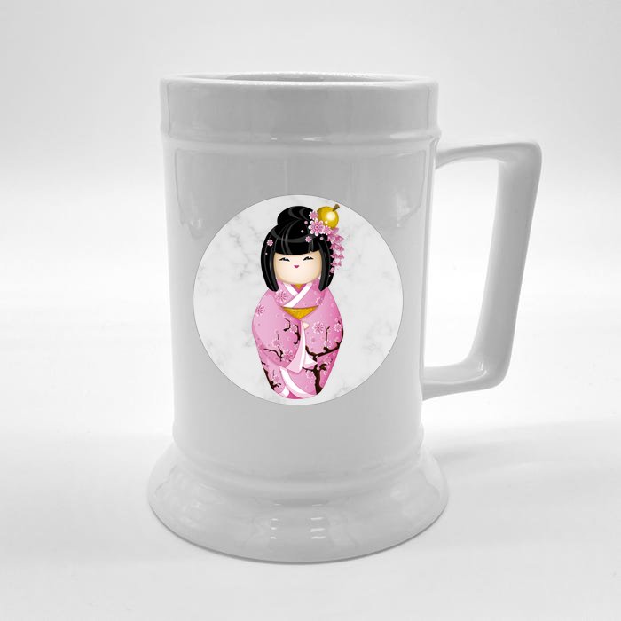 Japanese In Kimono Great Gift Front & Back Beer Stein