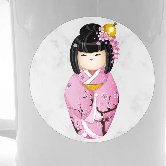 Japanese In Kimono Great Gift Front & Back Beer Stein