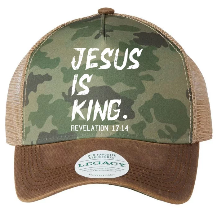 Jesus Is King Christmas Revelation Bible Religious Christian Gift Legacy Tie Dye Trucker Hat