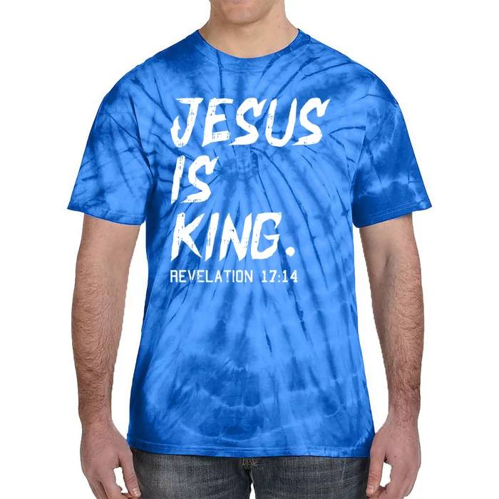 Jesus Is King Christmas Revelation Bible Religious Christian Gift Tie-Dye T-Shirt