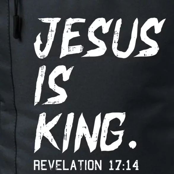 Jesus Is King Christmas Revelation Bible Religious Christian Gift Daily Commute Backpack