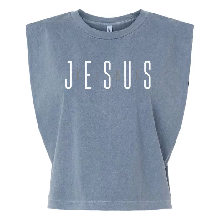 Jesus Is King And Lord Garment-Dyed Women's Muscle Tee