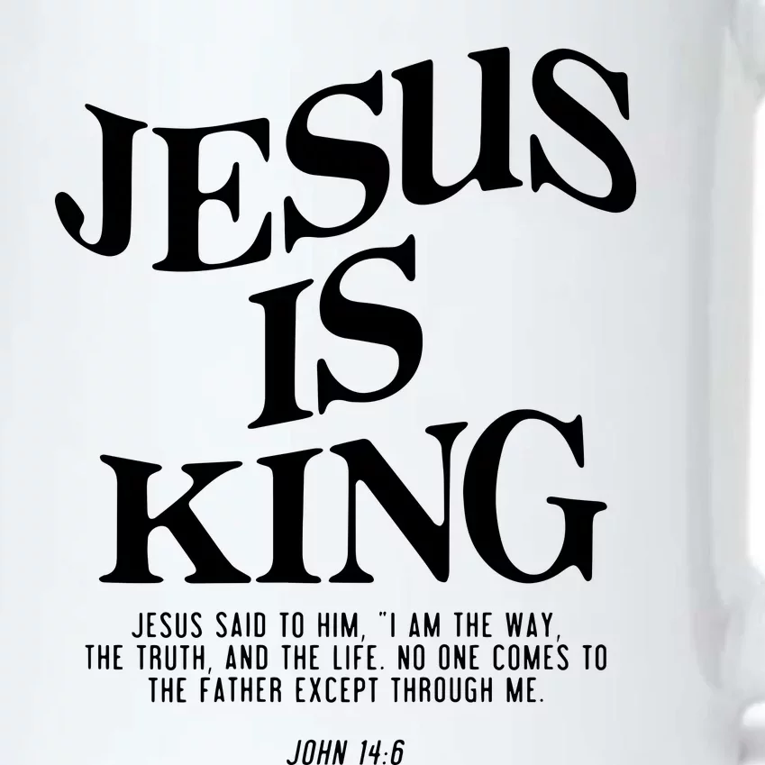 Jesus Is King Jesus John 146 Costume Christian Black Color Changing Mug