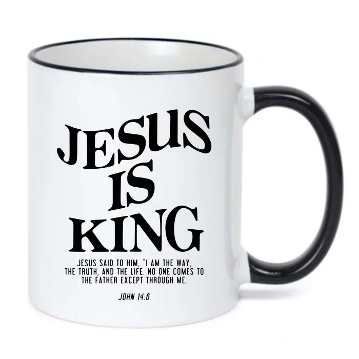 Jesus Is King Jesus John 146 Costume Christian Black Color Changing Mug