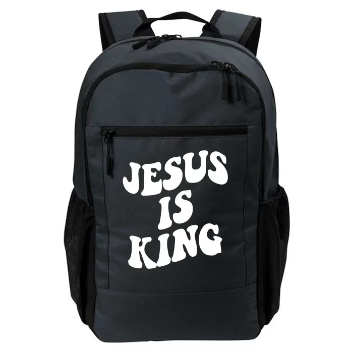 Jesus Is King Groovy Retro Christianity Daily Commute Backpack