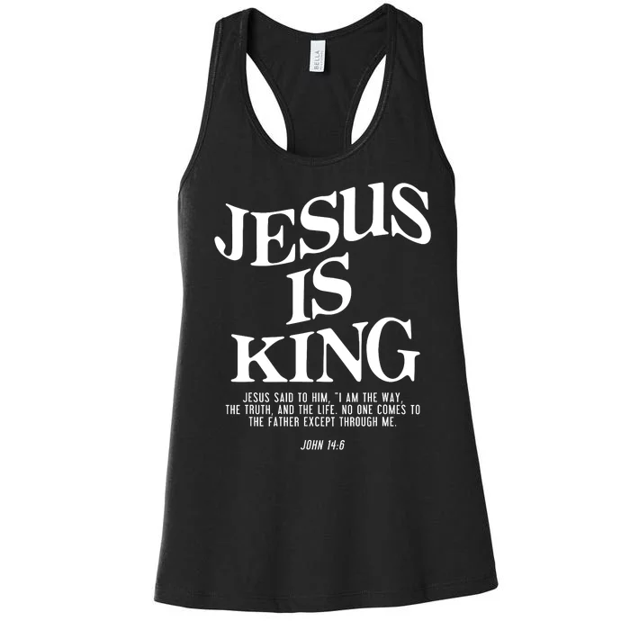 Jesus Is King Jesus John 14:6 Costume Christian Women's Racerback Tank