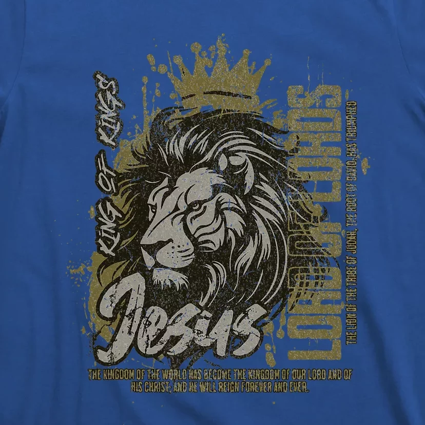 Jesus Is King Of Kings Jesus Lion Of Judah Christian Lion T-Shirt