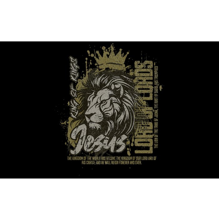 Jesus Is King Of Kings Jesus Lion Of Judah Christian Lion Bumper Sticker