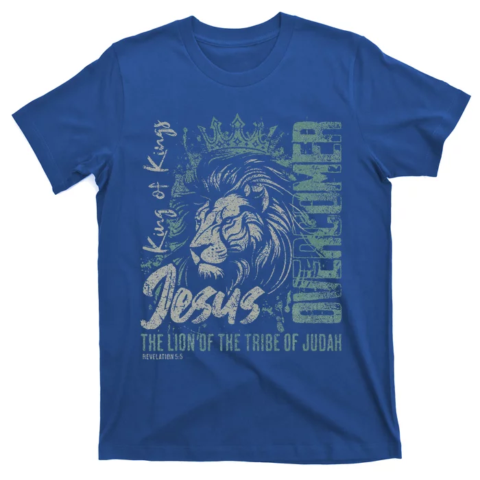 Jesus Is King Lion Of Judah Bible Faith T-Shirt