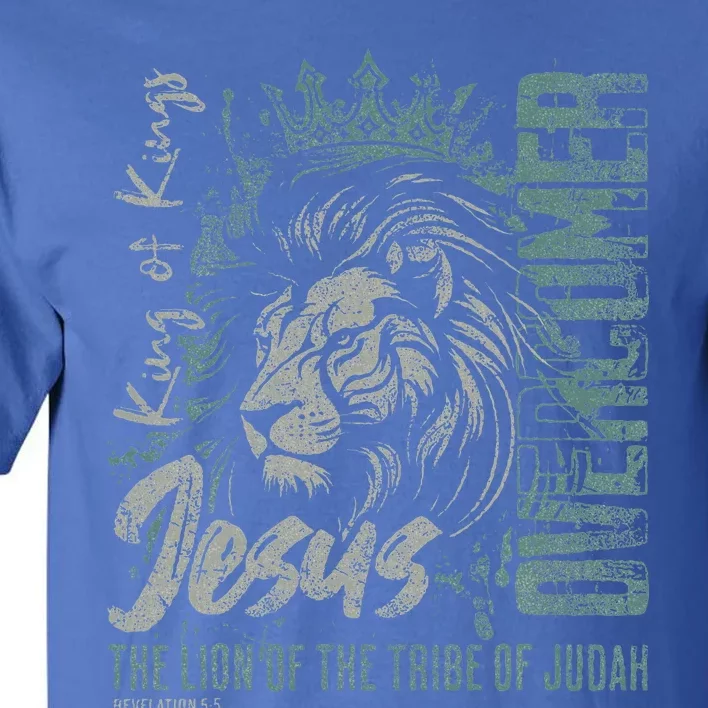 Jesus Is King Lion Of Judah Bible Faith Tall T-Shirt