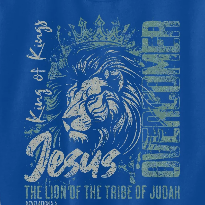 Jesus Is King Lion Of Judah Bible Faith Kids Sweatshirt