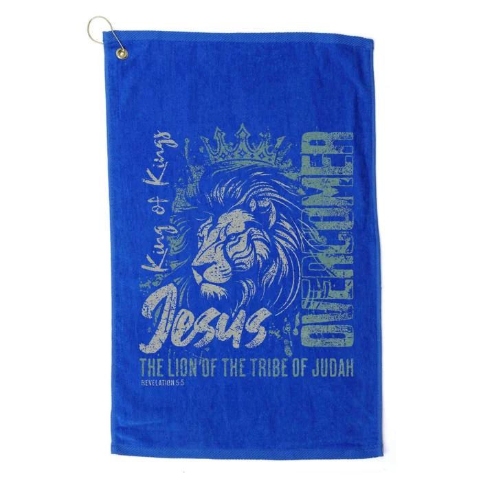 Jesus Is King Lion Of Judah Bible Faith Platinum Collection Golf Towel