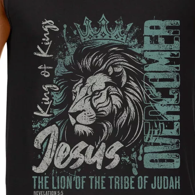 Jesus Is King Lion Of Judah Bible Faith Graphic Christian Comfort Colors® Tank Top