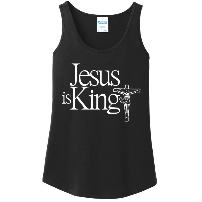 Jesus Is King Ladies Essential Tank