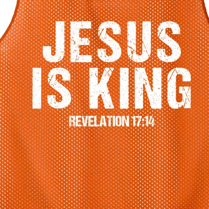 Jesus Is King Bible Scripture Quote Christian Mesh Reversible Basketball Jersey Tank