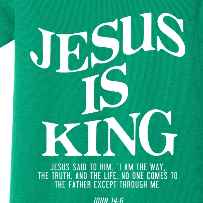 Jesus Is King Jesus John 14:6 Costume Christian Baby Bodysuit