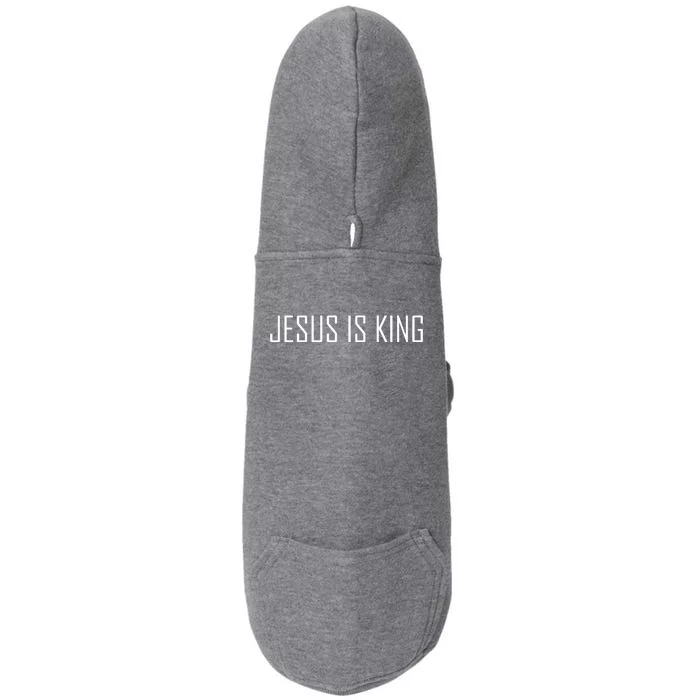 Jesus Is King Prayer Doggie 3-End Fleece Hoodie