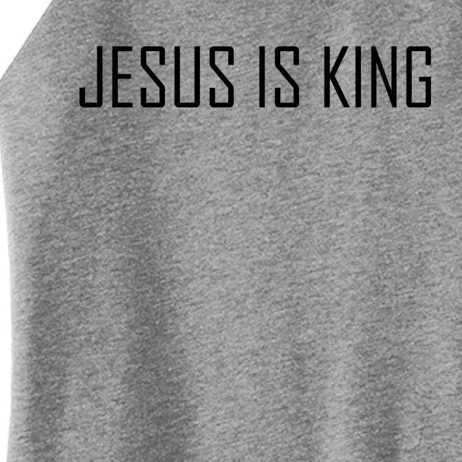 Jesus Is King Prayer Women’s Perfect Tri Rocker Tank