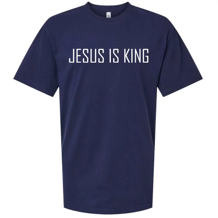 Jesus Is King Prayer Sueded Cloud Jersey T-Shirt