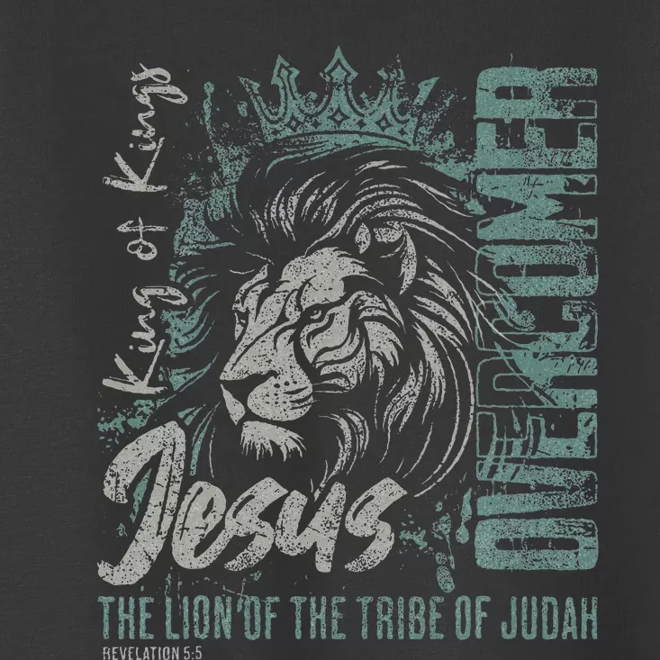 Jesus Is King Lion Of Judah Bible Faith Christian Toddler T-Shirt