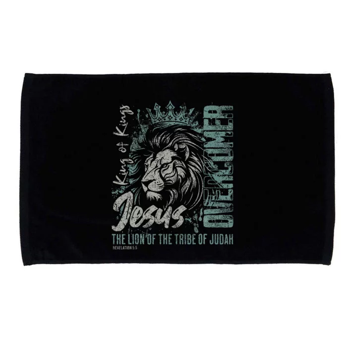 Jesus Is King Lion Of Judah Bible Faith Christian Microfiber Hand Towel