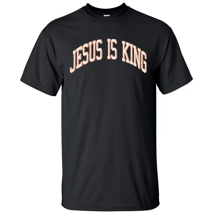 Jesus Is King Love Like Jesus Aesthetic Retro Vintage Tall T-Shirt