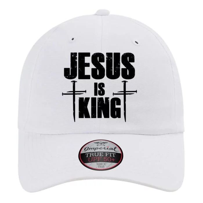 Jesus Is King 3 Nails Cross Christian Catholic Redeemed Collection The Original Performance Cap