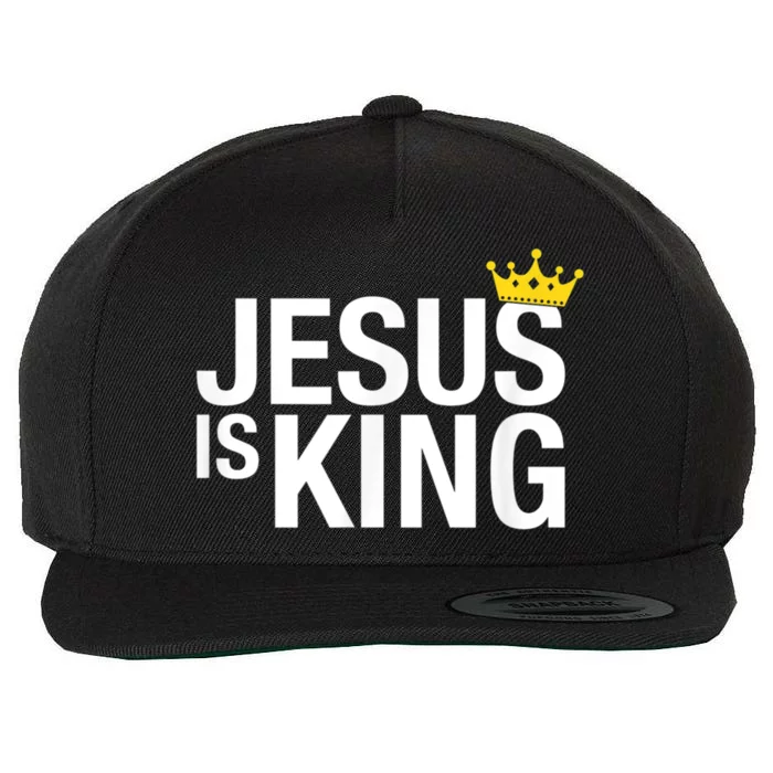 Jesus Is King Wool Snapback Cap