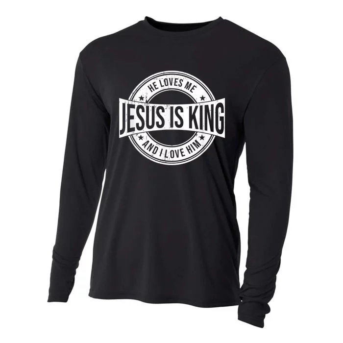 Jesus Is King Cooling Performance Long Sleeve Crew