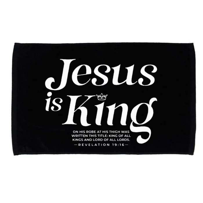 Jesus Is King On His Robe At His Thigh Was Writen Microfiber Hand Towel