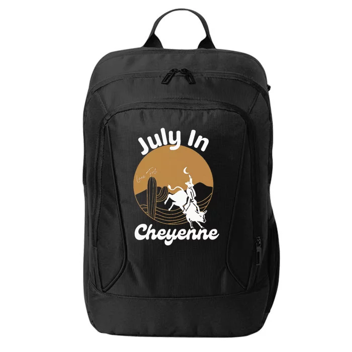 July In Lane Frost Cheyenne City Backpack