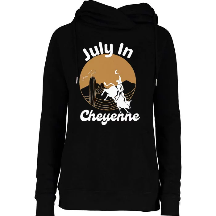 July In Lane Frost Cheyenne Womens Funnel Neck Pullover Hood