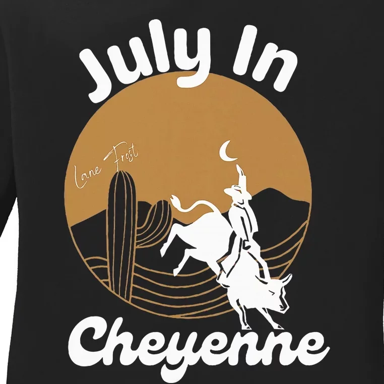 July In Lane Frost Cheyenne Ladies Long Sleeve Shirt