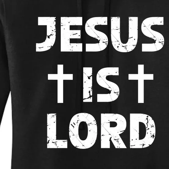 JESUS IS LORD CROSS CHRISTIAN Women's Pullover Hoodie