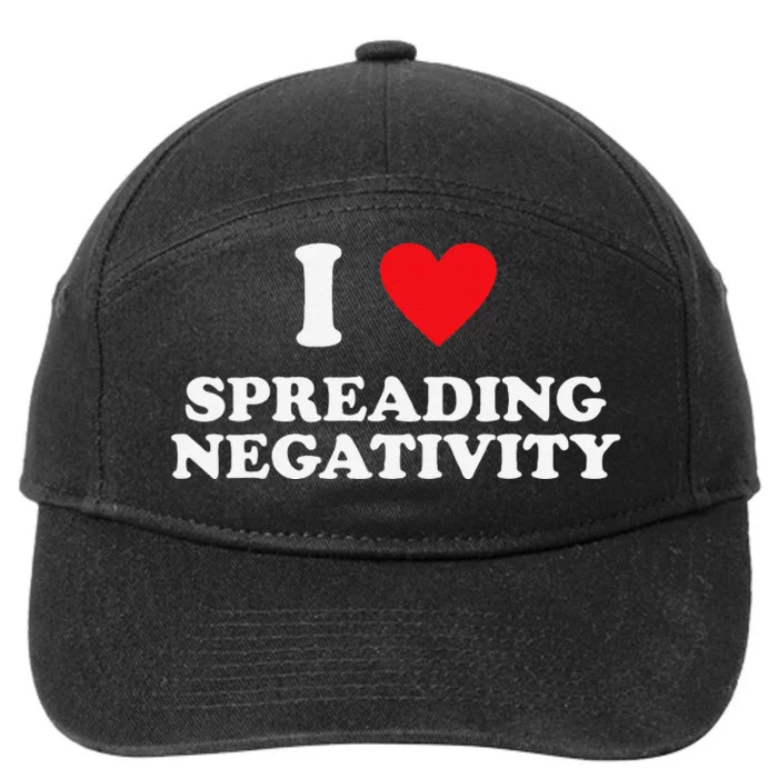 Joke I Love Spreading Negetivity 7-Panel Snapback Hat