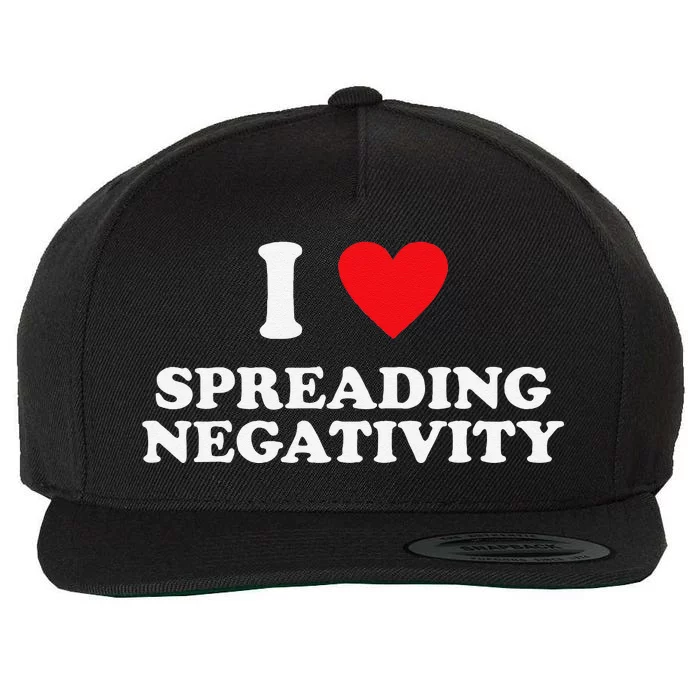 Joke I Love Spreading Negetivity Wool Snapback Cap