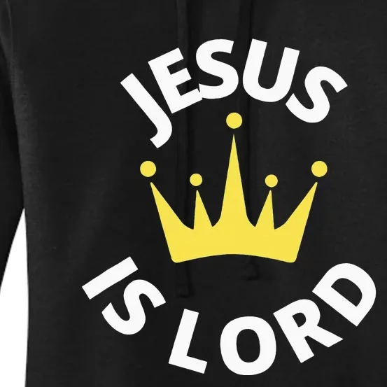 Jesus Is Lord funny christian faith cross Women's Pullover Hoodie