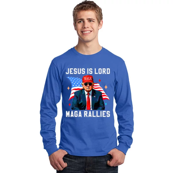 Jesus Is Lord Maga Rallies Voting Protrump Tall Long Sleeve T-Shirt