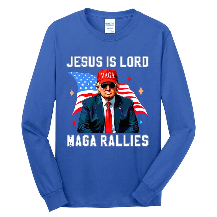 Jesus Is Lord Maga Rallies Voting Protrump Tall Long Sleeve T-Shirt