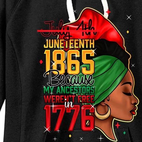 Juneteenth Is My Independence Day Women's Fleece Hoodie