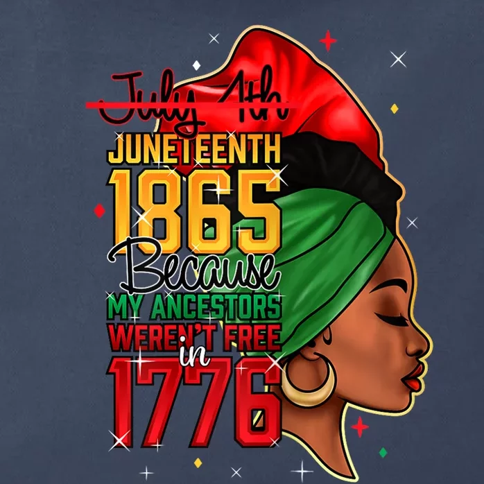 Juneteenth Is My Independence Day Zip Tote Bag