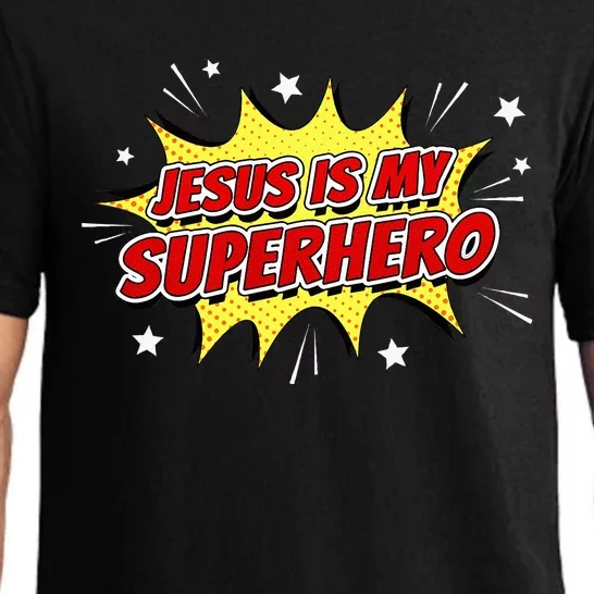 Jesus Is My Superhero – & Adult Christian Faith Comic Pajama Set