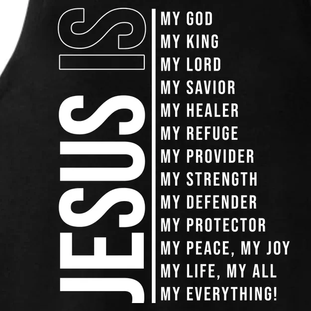 Jesus Is My Lord My Everything Christianity Quote Ladies Tri-Blend Wicking Tank