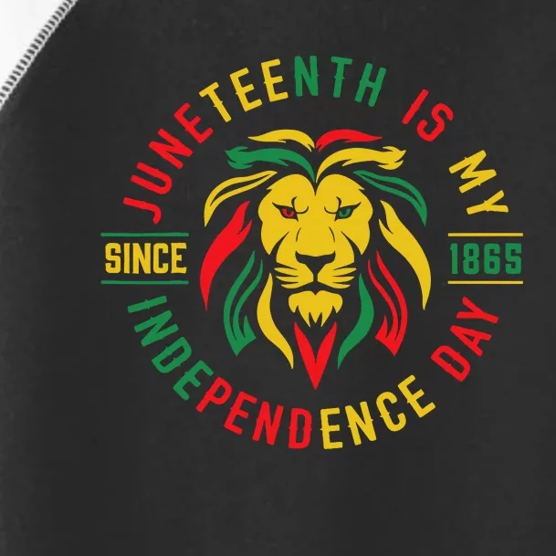 Juneteenth Is My Independence Day Lion Free Ish Since 1865 Toddler Fine Jersey T-Shirt