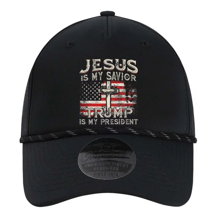 Jesus Is My Savior Trump Is My President American Flag Performance The Dyno Cap