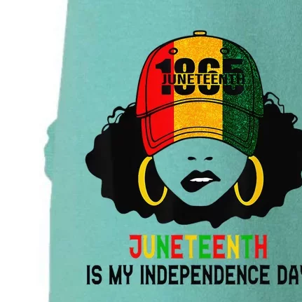 Juneteenth Is My Independence Day 1865 Black History African Doggie 3-End Fleece Hoodie