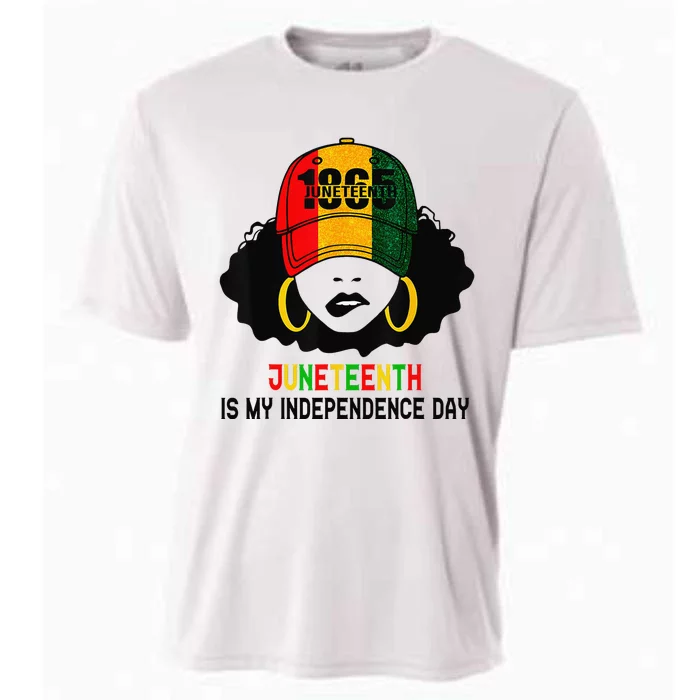 Juneteenth Is My Independence Day 1865 Black History African Cooling Performance Crew T-Shirt